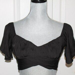 Bubble Crepe Crop Top, Saints + Secrets